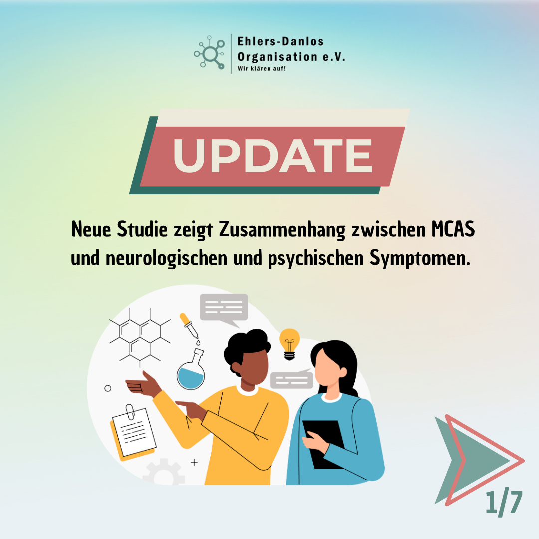 Neue Studie zeigt Zusammenhang zwischen MCAS und neurologischen &amp; psychischen Symptomen.