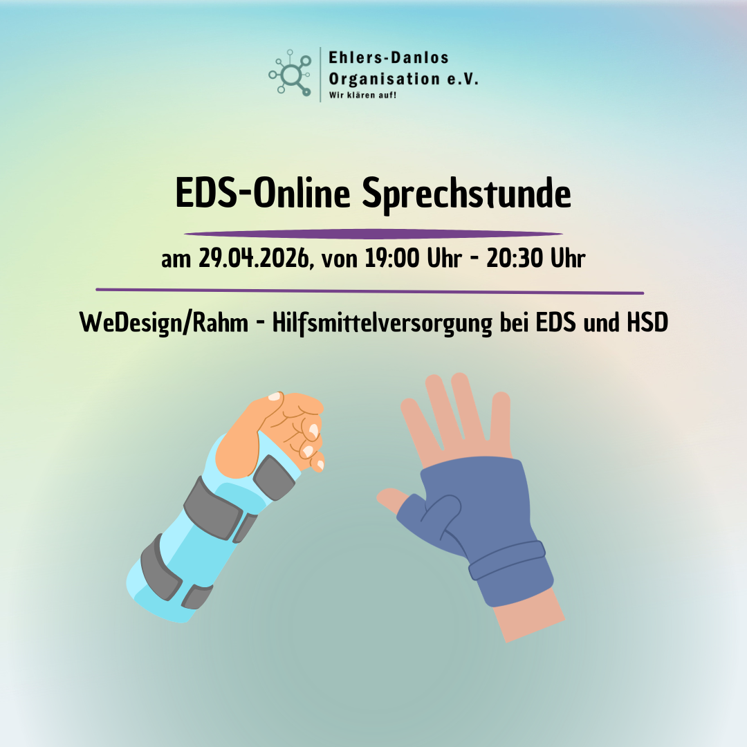 Unsere nächste EDS-Online-Sprechstunde steht wieder in den Startlöchern!